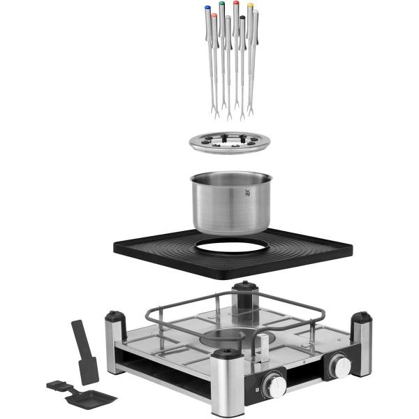 WMF Lumero Gourmet Station 3v1 raclette gril,  1800 W,  fondue,  nastavitelný termostat0