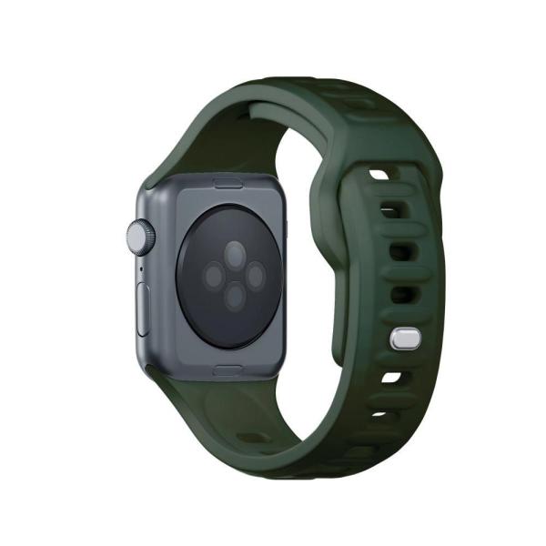3mk Silicone Watch Strap pro Apple 38/40/41 mm Dark Green1