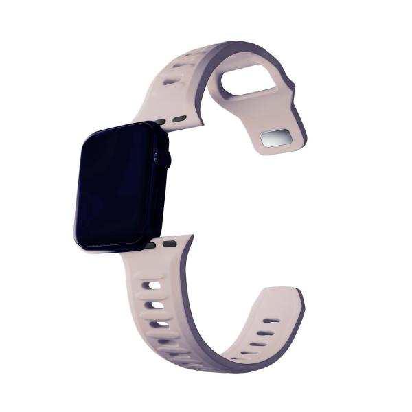 3mk Silicone Watch Strap pro Apple 38/40/41 mm Latte6