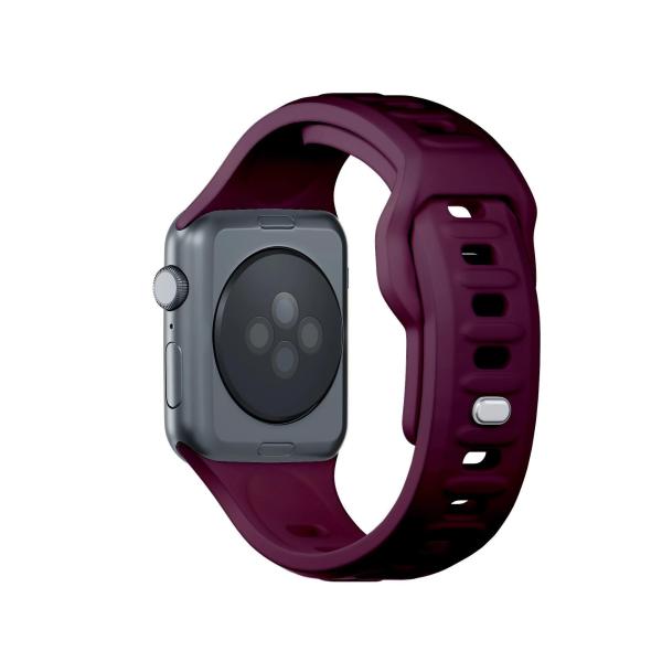 3mk Silicone Watch Strap pro Apple 38/40/41 mm Mulberry4