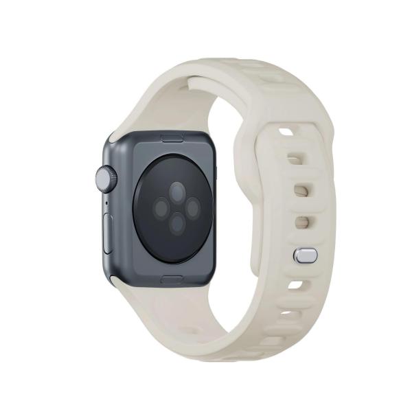 3mk Silicone Watch Strap pro Apple 38/40/41 mm Nude5