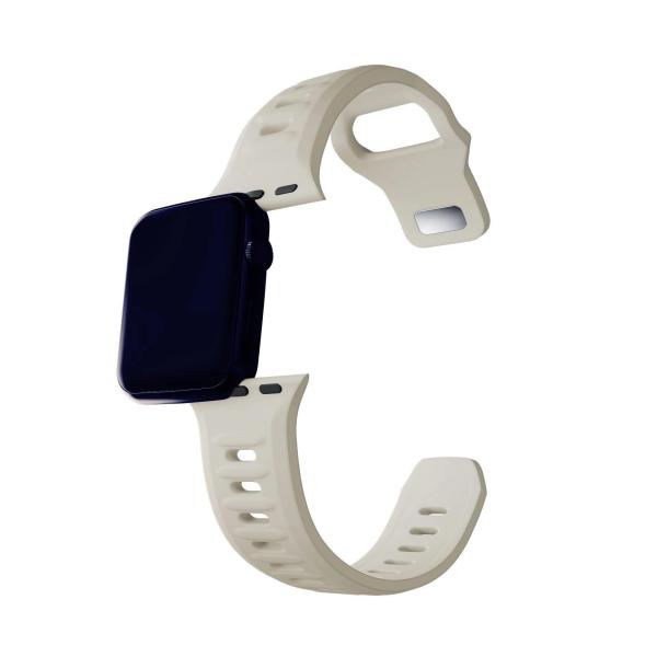 3mk Silicone Watch Strap pro Apple 38/40/41 mm Nude3