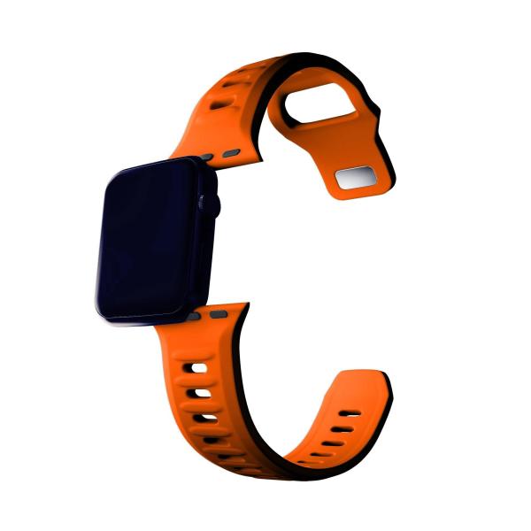 3mk Silicone Watch Strap pro Apple 38/40/41 mm Orange7