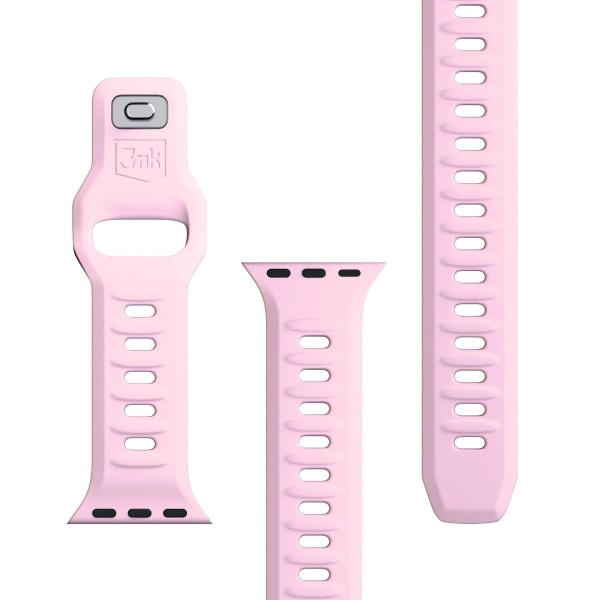 3mk Silicone Watch Strap pro Apple 38/40/41 mm Powder Pink8