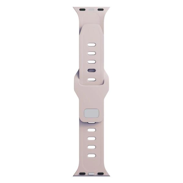 3mk Silicone Watch Strap pro Apple 42/44/45/49 mm Latte0