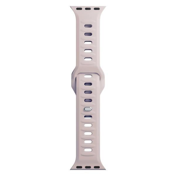 3mk Silicone Watch Strap pro Apple 42/44/45/49 mm Latte12