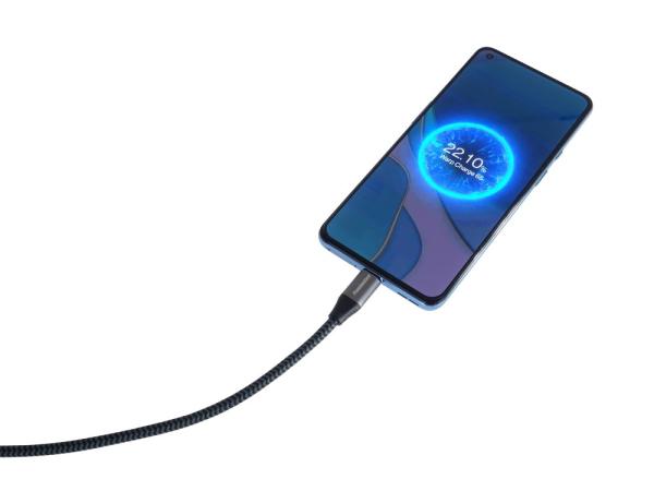 PREMIUMCORD USB-C zahnutý kabel (USB 3.2 Gen2x2,  5A,  100W,  20Gbit/ s) 3m,  Šedá5