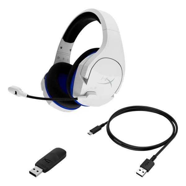HyperX Cloud Stinger Core - Wireless Gaming Headset (White-Blue) - PS5-PS4 (HHSS1C-KB-WT/ G)- Sluchátka pro herní konsole4