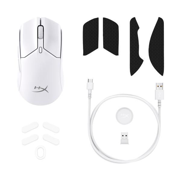 HyperX Pulsefire Haste 2 Mini Wireless White Gaming Mouse - Myš7