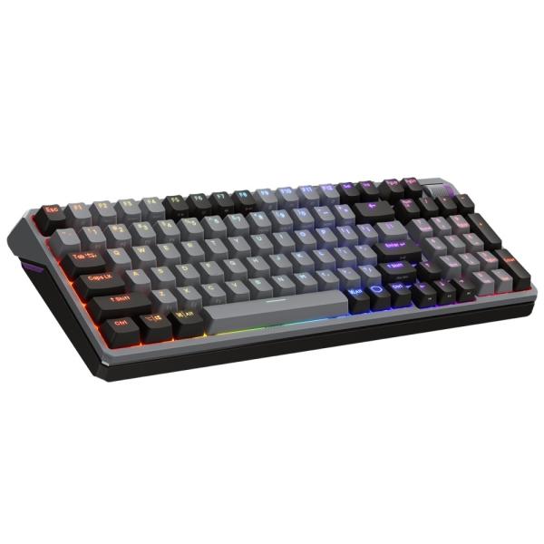 Cooler Master herní klávesnice mechanická MK770, drátová/ bezdrátová, Kailh Box V2, USB, CZ, šedá