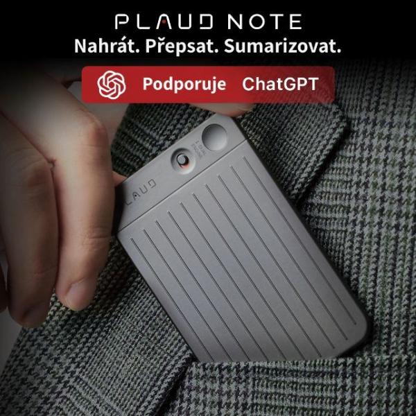 PLAUD NOTE Silver - AI záznamník3