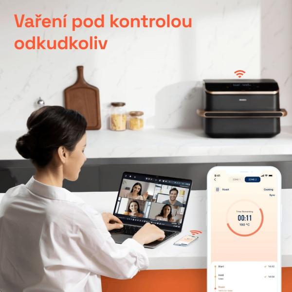 Cosori TF101S Dual blaze TwinFry 10l hozkovzdušná fritéza11