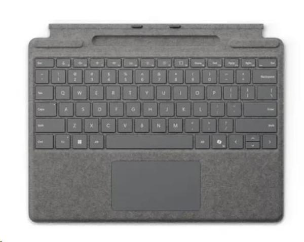 Klávesnica Microsoft Surface Pro Signature (čierna),  komerčná,  CZ/ SK (s potlačou)