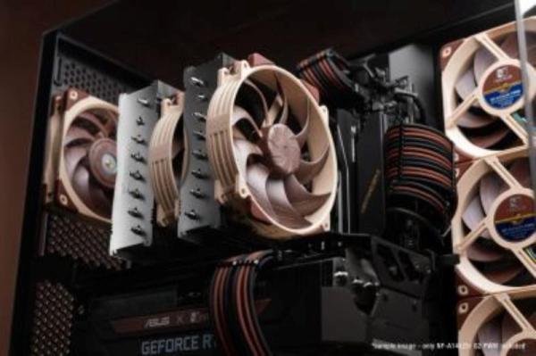 NOCTUA Ventilátory NF-A14x25r G2 PWM, Set 2 Ventilátorů, 140x140x25, PWM4