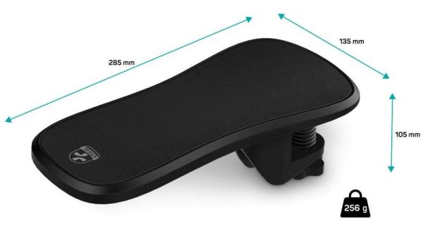 CONNECT IT Loketní opěrka ArmRest Basic For Health, Šedá3