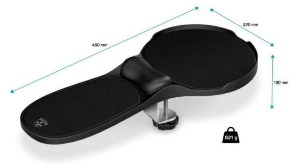 CONNECT IT Loketní opěrka ArmRest PRO For Health, Šedá1