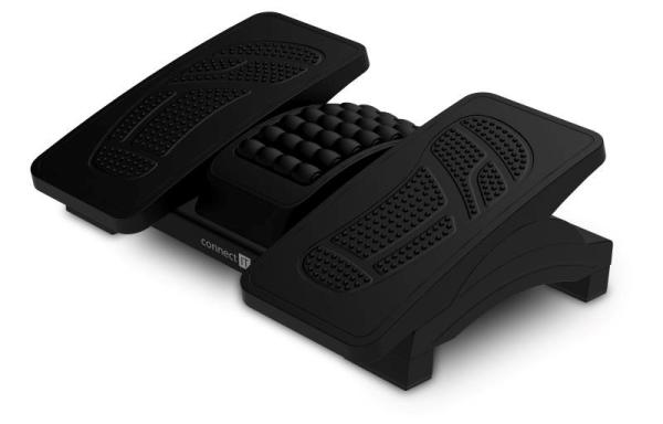 CONNECT IT Podložka pod nohy DoubleLegPad PRO For Health, černá0