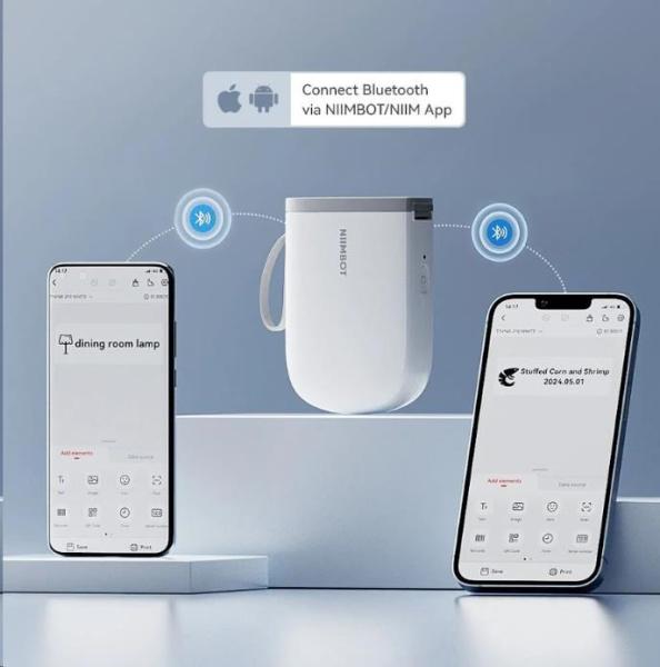 Niimbot Tiskárna štítků D11-H Smart, bílá + role štítků 160 ks6