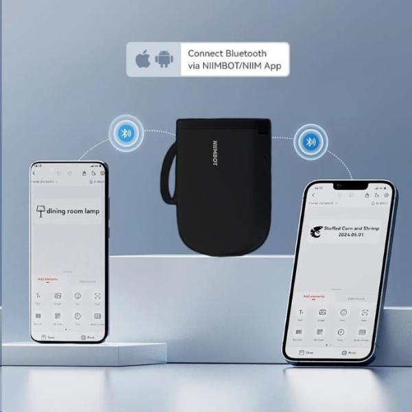 Niimbot Tiskárna štítků D11-H Smart,  černá + role štítků 160 ks1