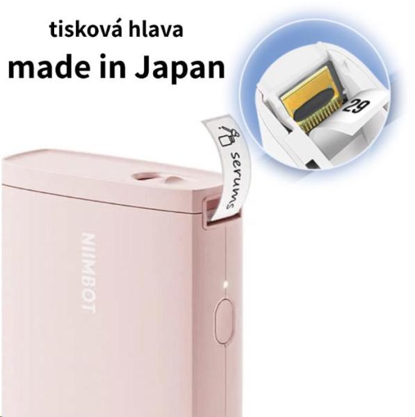 Niimbot Tiskárna štítků D11-H Smart, růžová + role štítků 160 ks5