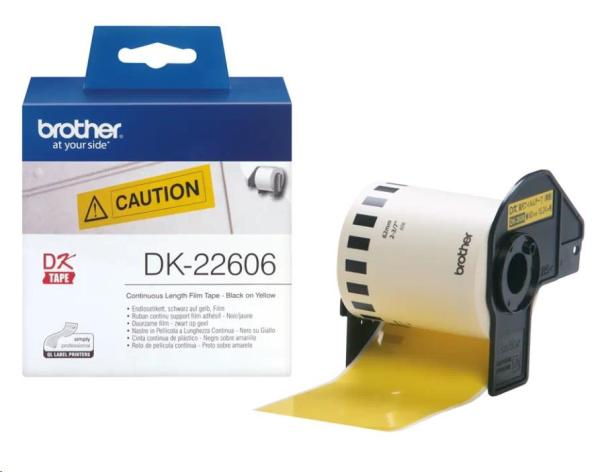 BROTHER DK-22606 žltá fólia 62mm x 15,24m