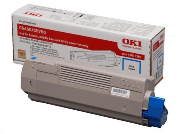 Oki Toner Cyan pre C5650/ C5750 (2 000 strán)