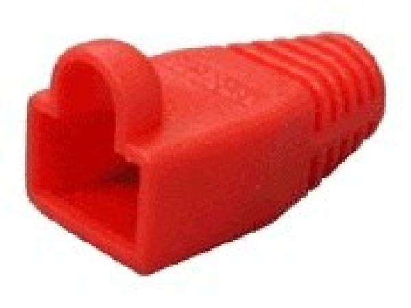 Ochrana pro konektor RJ45,  snag-proof - červená,  100ks
