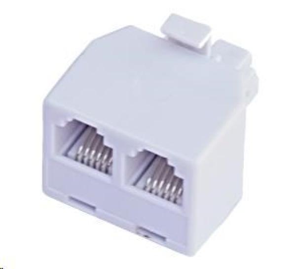 Rozdvojka RJ12,  1x6p6c/ 2x6p6c - telefonní