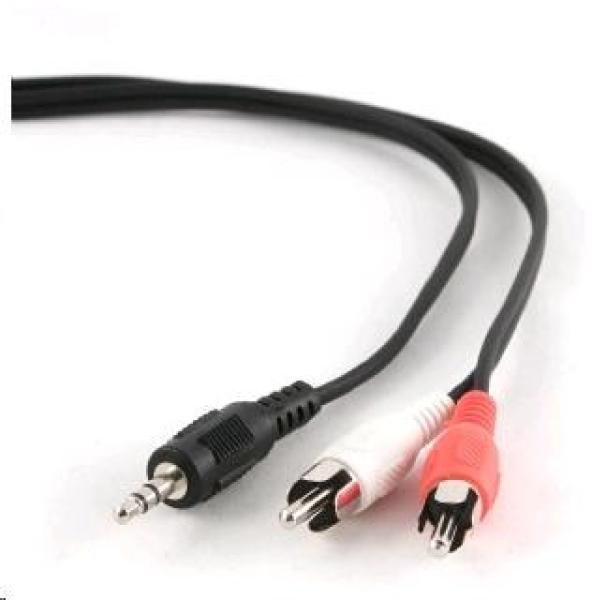 GEMBIRD Audio kábel 3, 5 mm Jack - 2x Cinch 1, 5 m (RCA,  M/ M,  stereo)