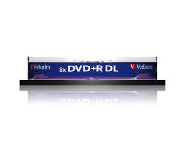 VERBATIM DVD+R(10-pack) Dvojvrstvové/ 8x/ 8.5 GB/ vreteno1