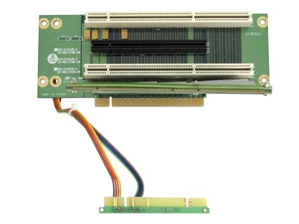 CHIEFTEC Riser card 2U RC2-E16X2R-4,  podpora 1xPCI-E x 16 slotov a 2xPCI-X 133 slotov