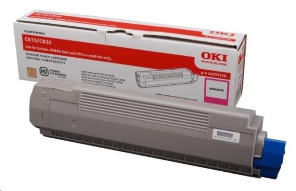 OKI purpurový toner pre C810, C830 (8 000 strán za minútu))