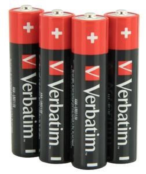 VERBATIM Alkalické baterie AAA, 4 PACK , LR30