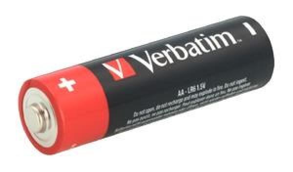 VERBATIM Alkalické baterie AA,   4 PACK ,  LR60