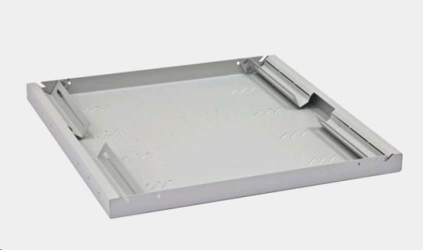 TRITON Regál s perforáciou 19",  1U/ 450 mm,  nosnosť 80 kg,  sivý1