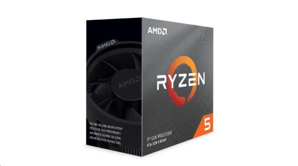 CPU AMD RYZEN 5 3600, 6-core, 3.6 GHz (4.2 GHz Turbo), 35MB cache (3+32), 65W, socket AM4, Wraith Spire Cooler