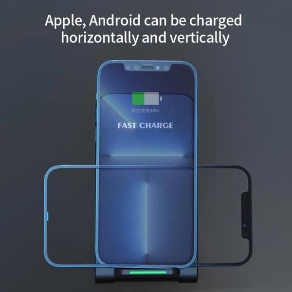 1stCOOL bezdrátová QI nabíječka H18,  skládací stojánek,  USB-C,  bílá4