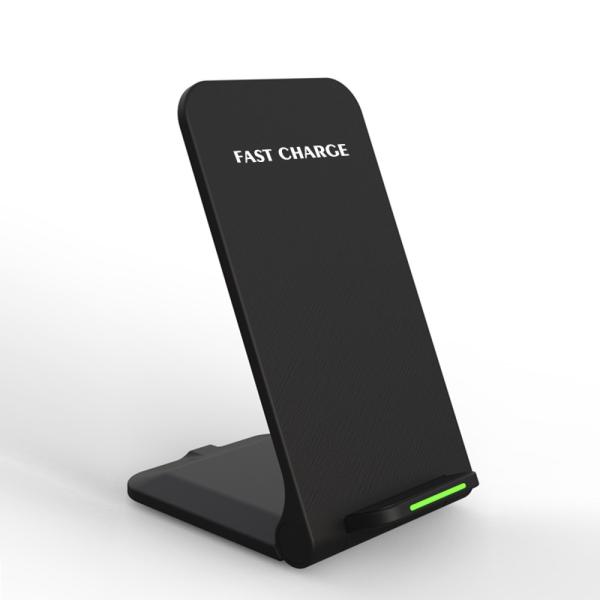 1stCOOL bezdrátová QI nabíječka H18, skládací stojánek, USB-C, černá1