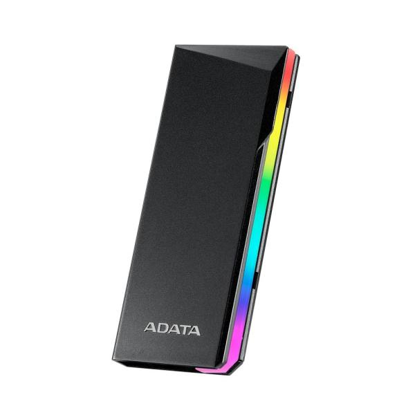 ADATA Externí box pro M.2 EC700G, USB-C 3.2 Gen 2, M.2 2230  2242  2280, RGB, černá5
