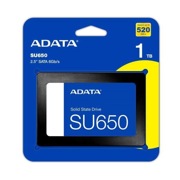 ADATA SSD 1TB SU650,  SATA III,  2.5",  (R:520/  W:450MB/ s)3