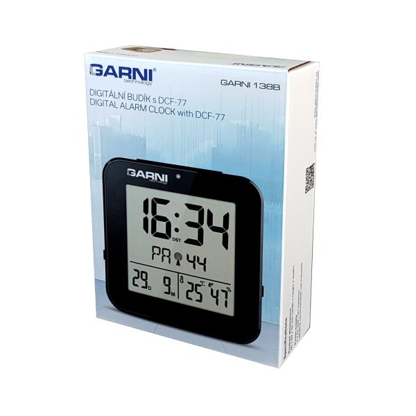 GARNI 138B - digitální budík s teploměrem a vlhkoměrem, černá5