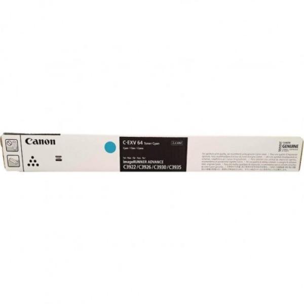 <p>Canon toner C-EXV 64 modrá (iR-ADV C3922i/ 3926i/ 3930i/ 3935i)</ p>