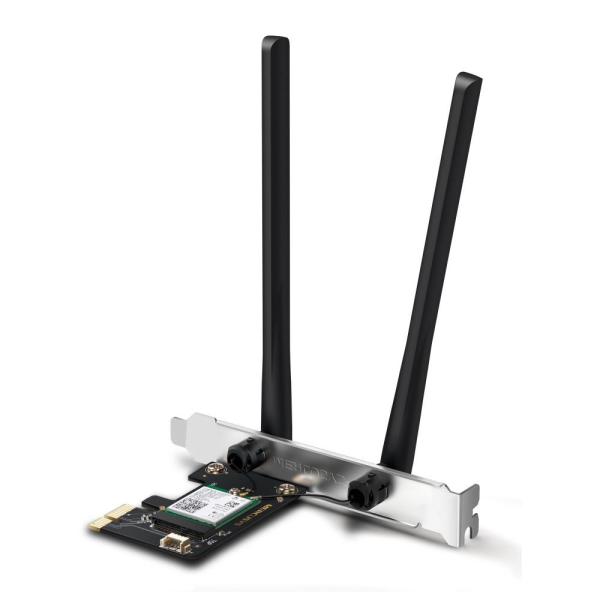 MERCUSYS MA80XE WiFi6E PCIe adapter (AX3000, 2, 4GHz/ 5GHz, Bluetooth5.2)