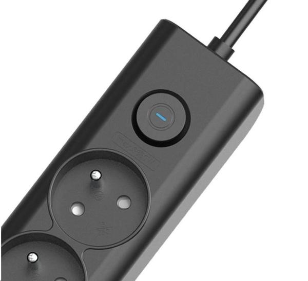 Viking síťová prodlužovací zásuvka YC53,  5x AC 230V,  1x USB-A,  2x USB-C,  délka 1, 5 m,  černá0