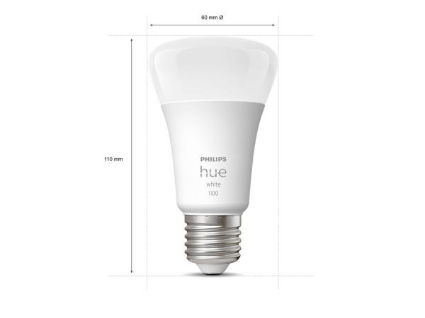 BAZAR PHILIPS Hue White 9.5W 1100 E27 2ks POŠKOZENÝ OBAL3
