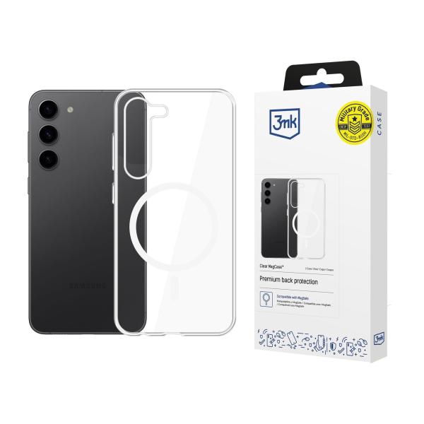3mk ochranný kryt Clear MagCase pro Samsung Galaxy S23+