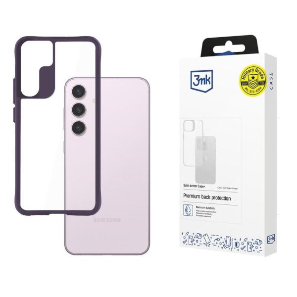 3mk ochranný kryt Satin Armor Case+ Purple pro Samsung Galaxy S24