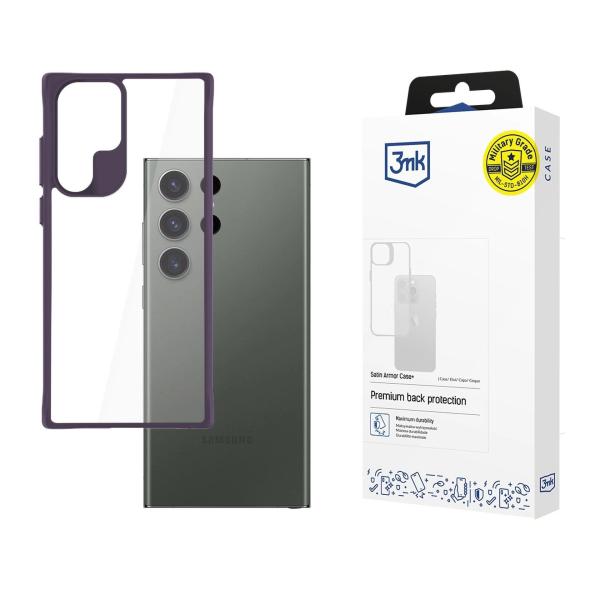 3mk ochranný kryt Satin Armor Case+ Purple pro Samsung Galaxy S24 Ultra