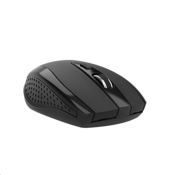 ACER Myš, Wireless mouse MX202 Black - RF 2.4 GHz dongle, DPI 1000/1200/1600, 6 tlačítek0