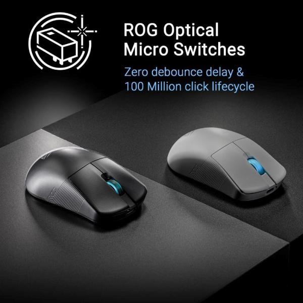 ASUS Herní myš ROG Harpe Ace Mini,  Bezdrátová BT,  RF 2.4GHz,  černá11